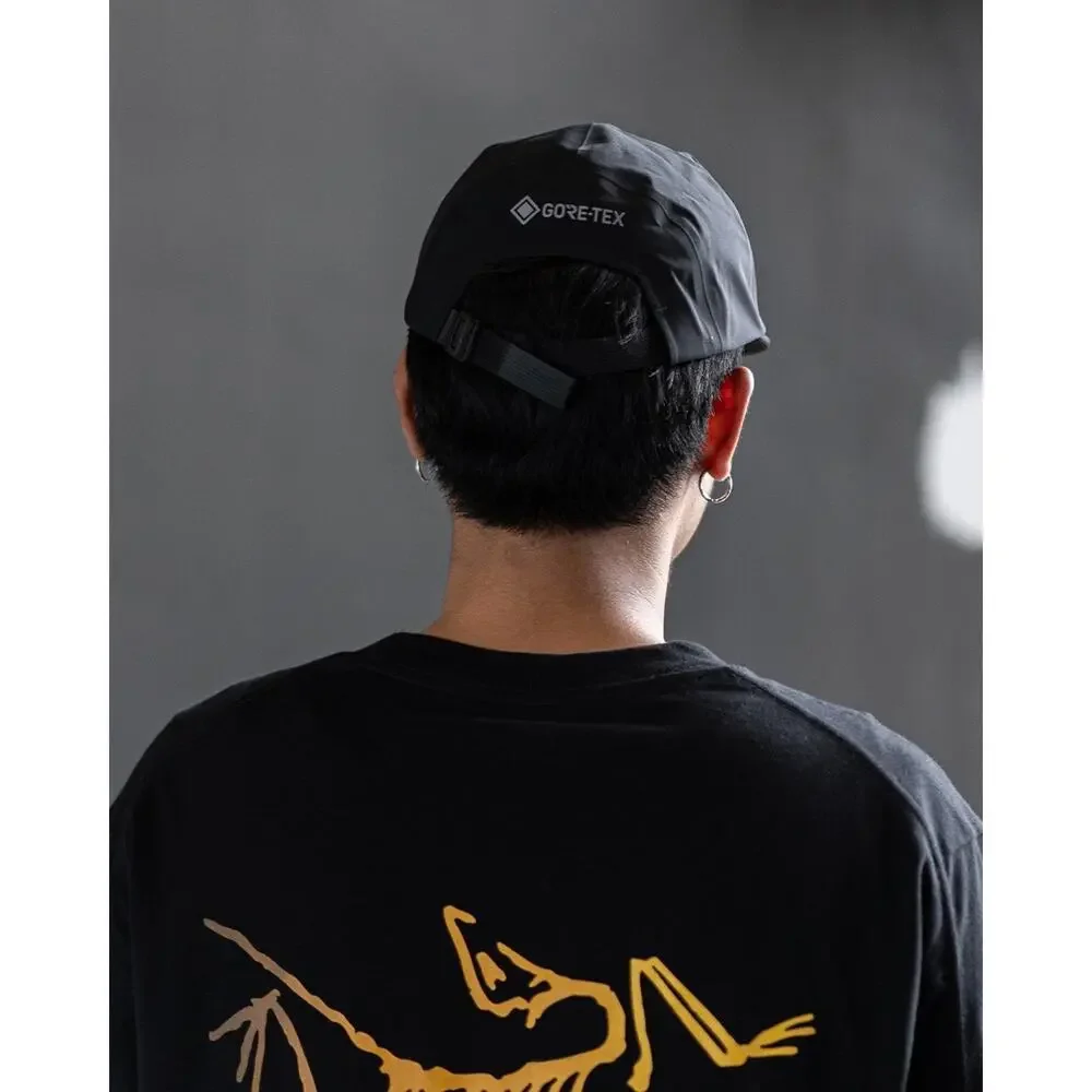 Arc'teryx Gore Tex 5 Panel Performance Cap Lightweight Outdoor Hat Black